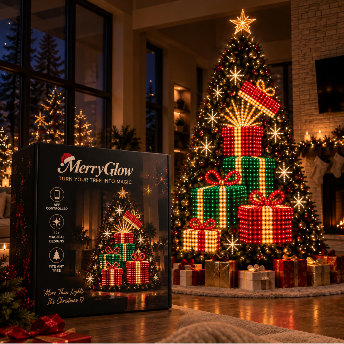 MerryGlow™ — Animated Tree Lights